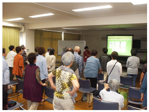 健康会「つながり講座」の様子