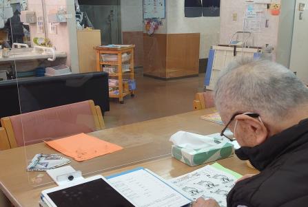 アクリルパーテーションの設置